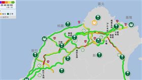 1968APP加強版8日上線，熱區熱點都有增減。（圖取自高公局網頁1968.freeway.gov.tw）
