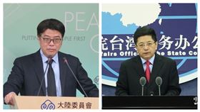 陸委會副主委邱垂正，國台辦發言人馬曉光。（組合圖／資料照，記者盧素梅攝影）