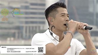 為公益暖開唱　郭富城白衫透視胸腹肌