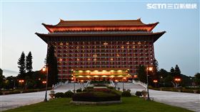 ▲圓山飯店今(9)日並未因0確診點燈排字。（圖／鍾釗榛攝影）