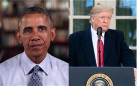 美國總統川普、歐巴馬。（圖／翻攝自美國白宮、歐巴馬臉書）