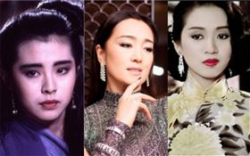 鞏俐、王祖賢和梅艷芳。（圖／翻攝自微博）