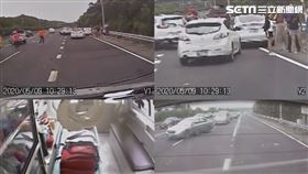 國道3號,苗栗,車禍　翻攝畫面