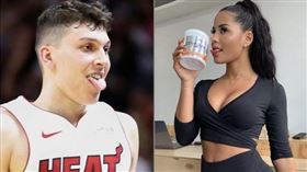 ▲Kyle Kuzma與Harlow。Tyler Herro與亨利。（圖／翻攝自推特）