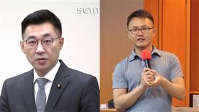 簡勤佑「靠北蘇睏」爆爭議出包…江啟臣反暖喊話不要氣餒！（組合圖／資料照、翻攝自中山大學管理學院電子報）