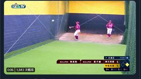 陳禹勳牛棚練投動作引起討論。（圖／翻攝自推特）