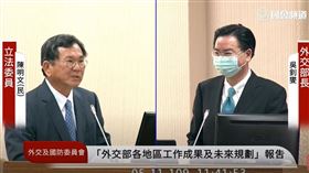 吳釗燮 陳明文 （圖／翻攝自國會頻道）