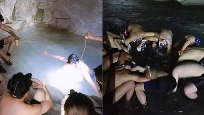 年輕人太魯閣打卡　溫泉倒啤酒網全怒