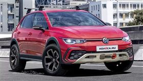 ▲Volkswagen Golf跨界休旅概念車（圖／翻攝自Kolesa.ru）