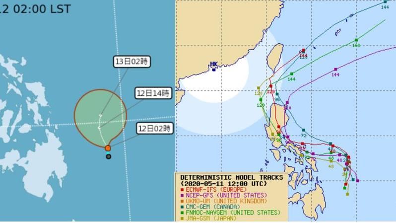 黃蜂24小時有望成颱　各國路徑曝光