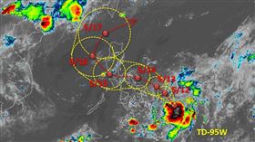 「黃蜂」生成後的未來路徑。（圖／翻攝自「天氣職人－吳聖宇」臉書專頁）