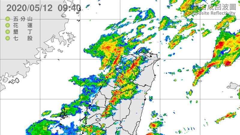 台北今現強降雨　12縣市大雨特報中