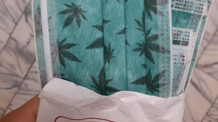 領到9片大麻口罩　網驚：想表示什麼