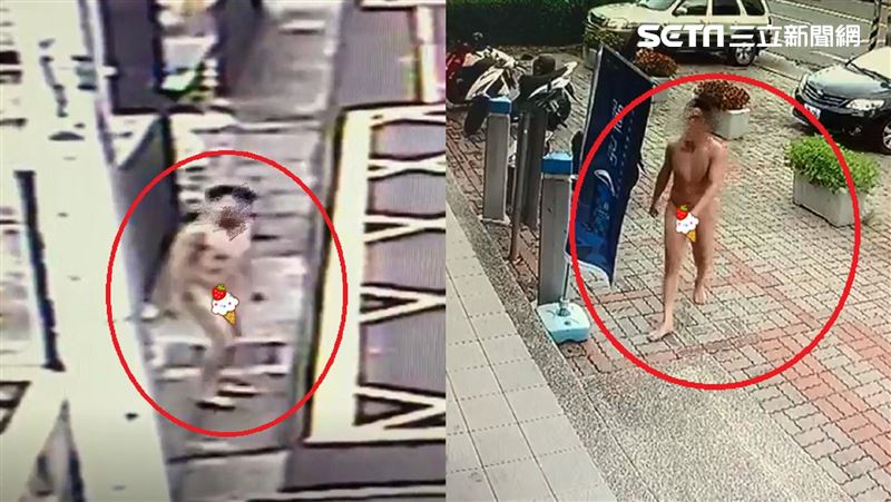 獨家／賓士男裸體肇逃⋯晃鳥畫面曝光