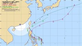 最新「4國模擬路徑」曝光！準黃蜂颱風：若走這條影響最大（圖／翻攝自typhoon2000.ph）