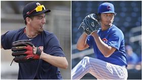 ▲前田健太、達比修有。（圖／美聯社／達志影像）