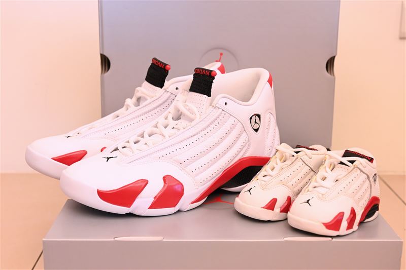 Jordan 14代設計概念來自550 Maranello。(圖/鍾釗榛攝影)