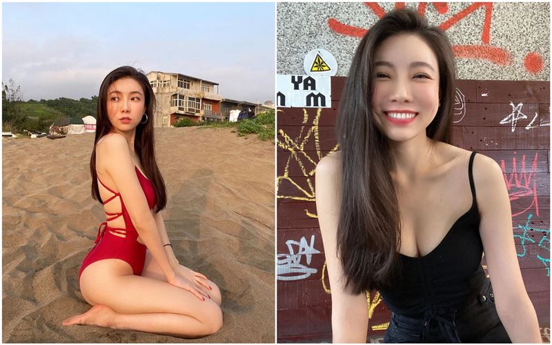 玩很大女神曬新泳裝　豪乳直接掉出來