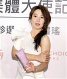 郭書瑤保養品代言。（記者邱榮吉/攝影）