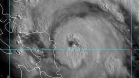 今年首颱「黃蜂」已經出現颱風眼。（圖／翻攝自鄭明典臉書）