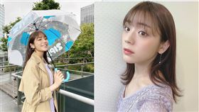 貴島明日香拿著雨傘姿態都美翻。（圖／翻攝自貴島明日香 IG ）
