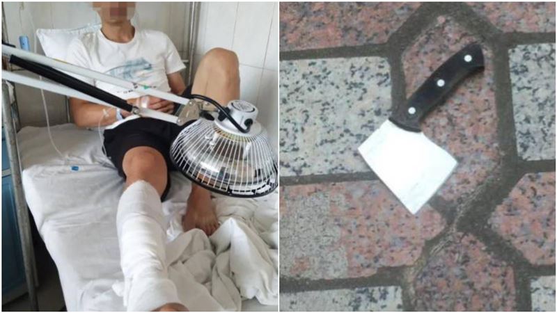 天降菜刀砍中他腿…男崩潰：差點斷頭