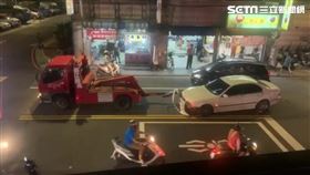 新北市，板橋，拖吊車，BMW，脫落，