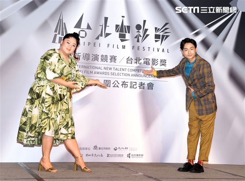 林鶴軒、蔡嘉茵公布台北電影獎、國際新導演競賽入圍名單。（記者邱榮吉/攝影）