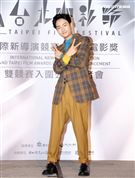 台北電影獎上屆最佳男配角林鶴軒。（記者邱榮吉/攝影）