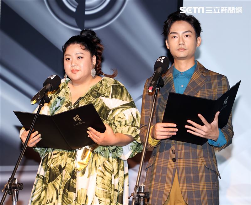林鶴軒、蔡嘉茵公布台北電影獎、國際新導演競賽入圍名單。（記者邱榮吉/攝影）