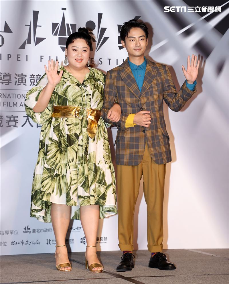 林鶴軒、蔡嘉茵公布台北電影獎、國際新導演競賽入圍名單。（記者邱榮吉/攝影）