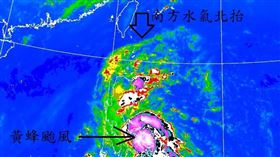 「黃蜂」轉輕颱，氣象局表示仍不排除發布海上颱風警報。（圖／台灣颱風論壇／鄭明典臉書）