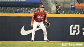 樂天桃猿林智平。（圖／記者王怡翔攝影）