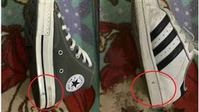 台中,靜宜商圈,鞋子,摩斯密碼（圖／翻攝Dcard）