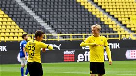 德甲重新開踢，採取閉門比賽。（圖／路透社／達志影像）