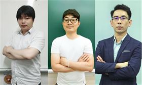 圖說：歷史老師蔡承峰(左起)、地理老師張耀霖以及公民老師吳曄