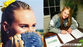 美國的女壘投手Kelly Katlyn Barnhill（巴恩希爾）／Kelly授權提供