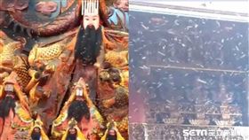 沙鹿青山宮上萬蜜蜂盤旋／沙鹿青山宮授權提供