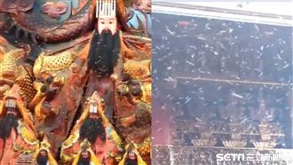 上萬蜜蜂廟殿前飛舞　王爺顯靈揭身份