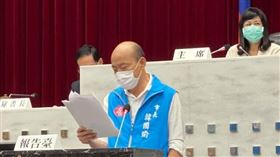 韓國瑜18日在高雄市議會備詢（圖／翻攝自邱俊憲臉書）