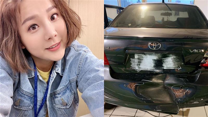 女星驚傳車禍送醫　車尾全爛畫面曝光