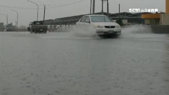 直擊／梅雨狂襲雲林最慘　魚淹上馬路