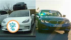 ▲特斯拉電動車裝上BMW鼻孔