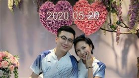 大牙登記結婚。（傳軒媒體提供）