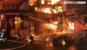 台中中華路夜市大火　警逮1縱火男子(圖/翻攝畫面)