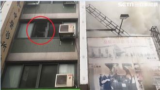 中華夜市大火燒17店　爺孫窗前求救