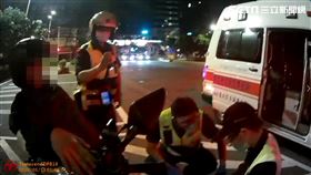 新北市，土城，廣福派出所，深可見骨，機車，騎士