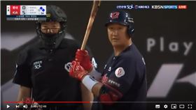 ▲樂天巨人李大浩敲出三殺打。（圖／翻攝自YouTube）