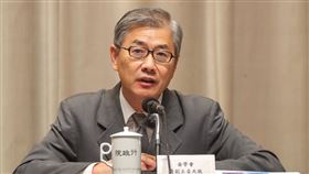 黃天牧出席行政院會後記者會行政院會後記者會6日在行政院新聞中心舉行，金管會副主委黃天牧（圖）出席。中央社記者裴禛攝  107年9月6日