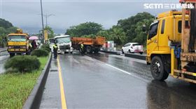 台74砂石車車禍／翻攝畫面